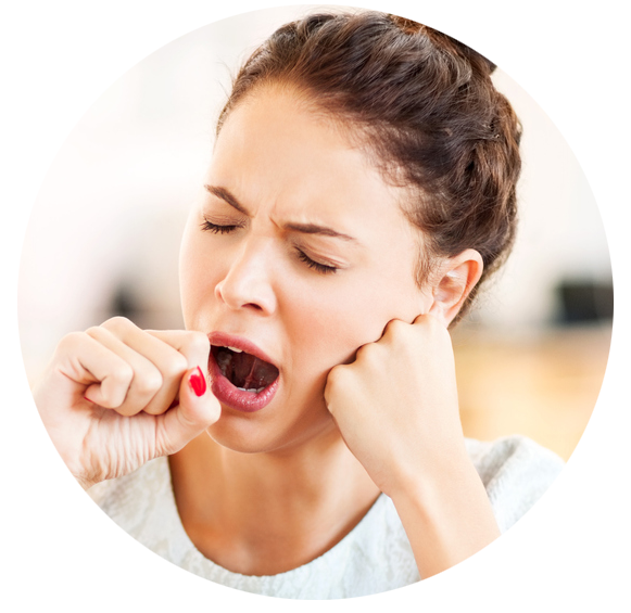 Image of someone tired
